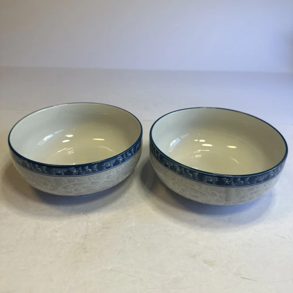 Seokchon Loko Sweet Porcelain Bowls, Set Of 2, Vintage 28591